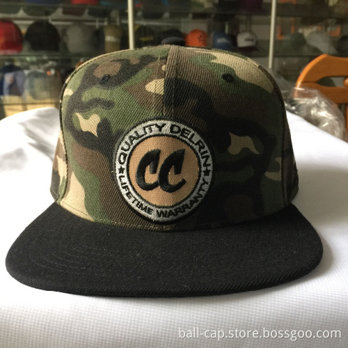 Camo flat bill cap trukfit snapback cap
